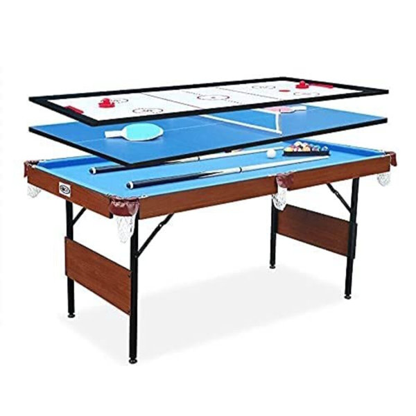 RACK Pool Tables Rack Crux 55 In Folding Billiard/pool Table (blue 3in